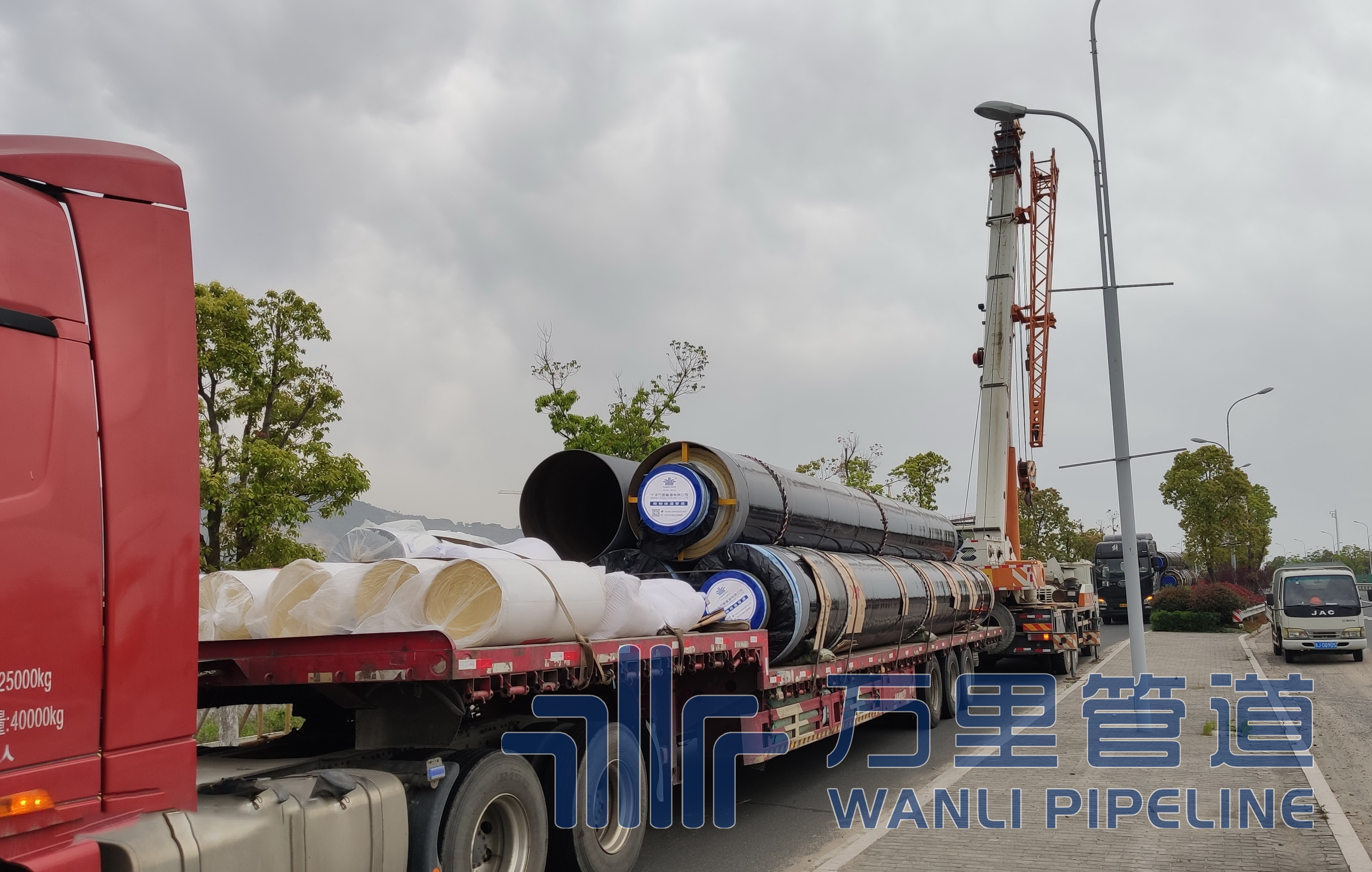 华能玉环电厂沙门滨港工业园区供热管网工程开始供货