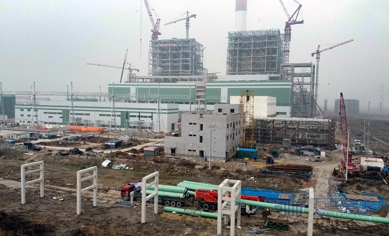 浙能镇海电厂燃煤机组搬迁改造项目厂外热网配套工程启动复工
